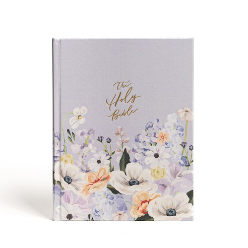 CSB Notetaking Bible/Large Print (Hosanna Revival Edition)-Lavender/Peach Cloth-Over-Board by CSB Bibles By Holm