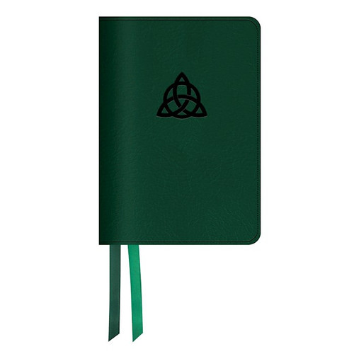 LSB Legacy Standard Portable Paragraph Reference Bible (RL)-Green Trinity Knot Paste-Down Faux Leather Indexed by Steadfast Bibles