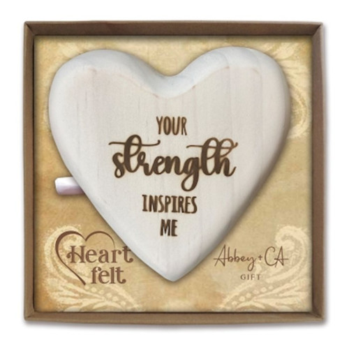 Message Heart-Your Strength Inspires Me (3.5" x 3.75") by CA Gift