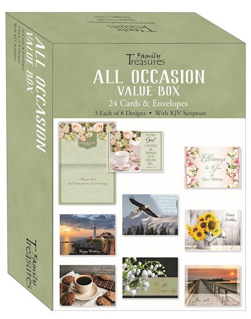 Card-Boxed-All Occasion Assortment (Box Of 24) by Family Treasures