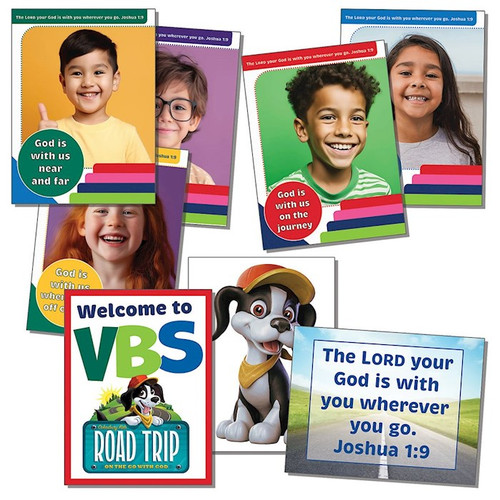 VBS-Road Trip: Decorating Poster Pack (2025) by Cokesbury