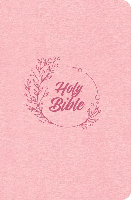 KJV Compact Bible (Value Edition)-Soft Pink LeatherTouch by Holman Bible