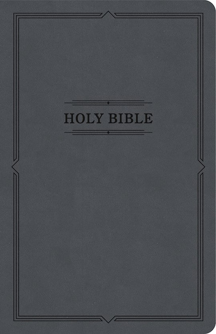 KJV Thinline Bible (Value Edition)-Charcoal LeatherTouch by Holman Bible