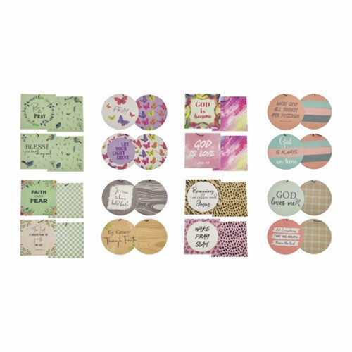 Air Freshener Inspirational Assortment w/Display (Set Of 48 Packs Of 2) by Manual Weavers