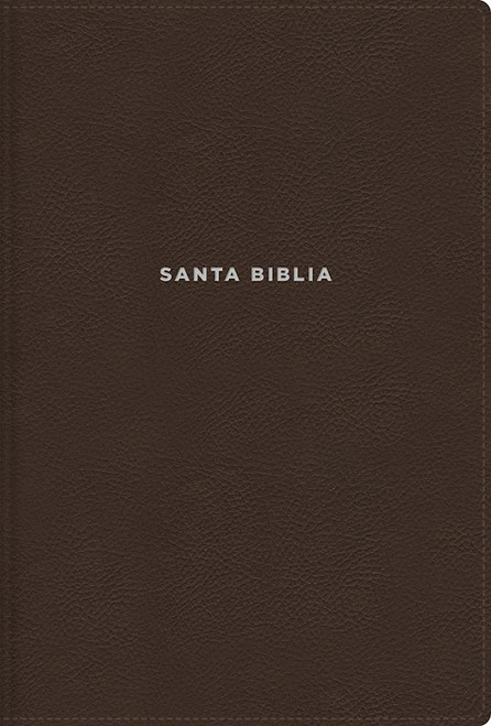 NVI Biblia de Estudio Letra Grande Texto Revisado 2022 (Study Bible/Large Print Revised Tex-Brown Leathersoft Indexed by Editorial Vida