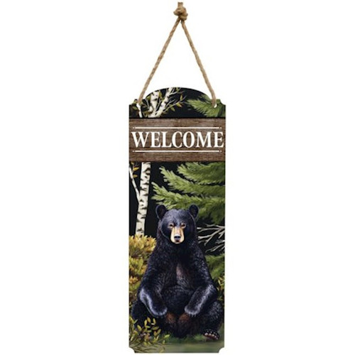 Metal Wall Decor-Welcome Bear (6.5" x 18") by Carson Home Accent