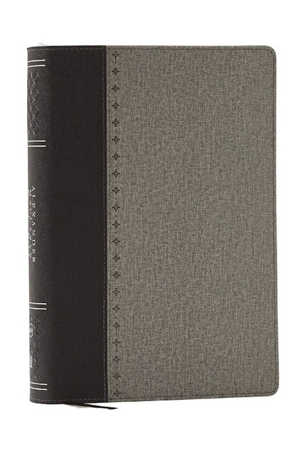 NKJV Alexander Maclaren Study Bible (Comfort Print)-Black/Gray Leathersoft by Nelson Bibles