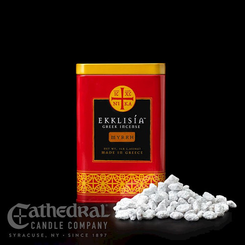 Incense-Ekklisia-Myrrh (1 Lb Tin) by Cathedral Candle