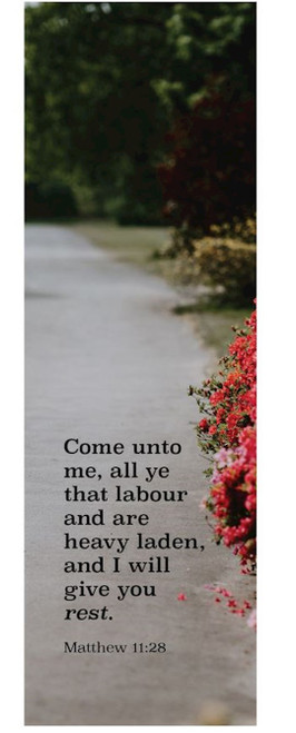 Bookmark-All Ye That Labour (Matthew 11:28-29) (Pack Of 25) by Broadman & Holman