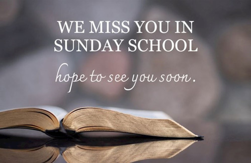Postcard-Miss You In Sunday School/Hope To See You Soon (Pack Of 25) by Broadman & Holman