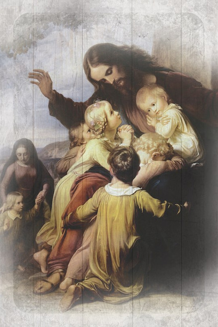 Plaque-Inspirational-Let The Children Come Unto Me (6 x 9) by Dexsa