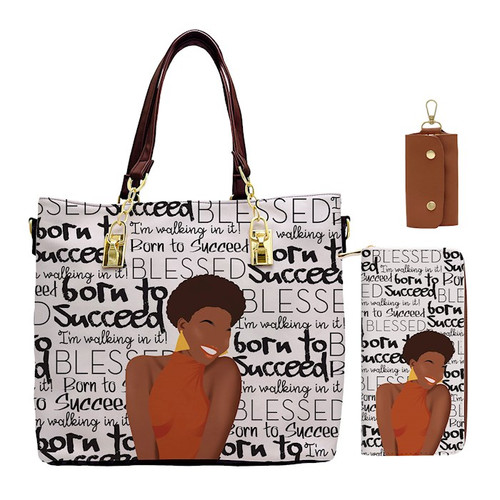Handbag Set-Born To Succeed by African American E