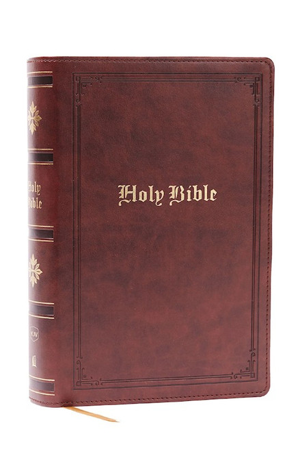 KJV Personal Size Giant Print Holy Bible (Comfort Print)-Brown Leathersoft by Nelson Bibles