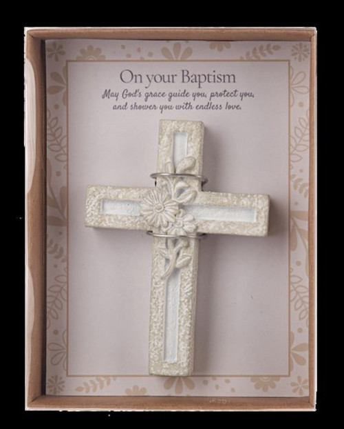 Cross In Gift Box-On Your Baptism (2.5" x 3.5" Cross) by Baptism