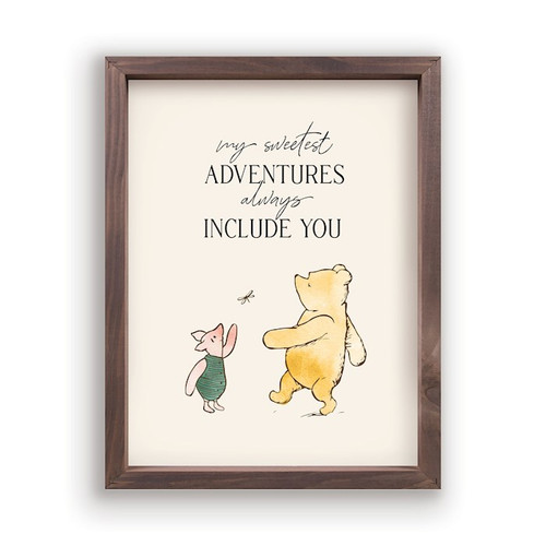 Framed Art-Pooh/Sweetest Adventures (12 3/4" x 16 3/4") by P Graham Dunn