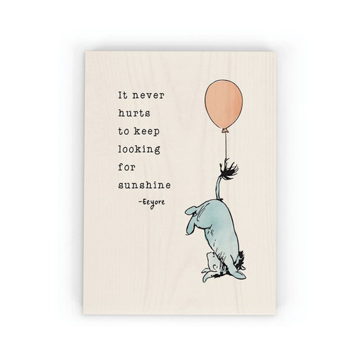 Word Block-Pooh/Eyeore (5 1/2" x 7 1/4") by P Graham Dunn