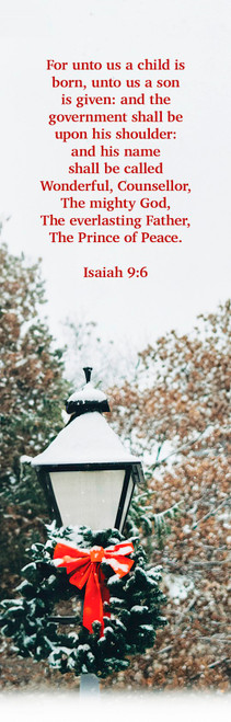 Bookmark-For Unto Us A Child Is Born...His Name Shall Be Called (Isaiah 9:6 KJV) (Pack Of 25) by Broadman & Holman