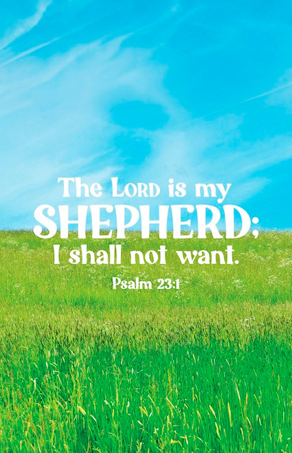 Bulletin-The Lord Is My Shepherd (Psalm 23:1 KJV) (Pack Of 100) by Broadman & Holman