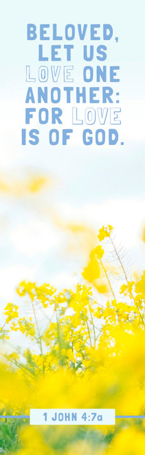 Bookmark-Beloved Let Us Love One Another (1 John 4:7 KJV) (Pack Of 25) by Broadman & Holman