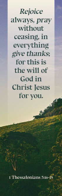 Bookmark-Rejoice Always Pray Without Ceasing (1 Thessalonians 5:16-18 NKJV) (Pack Of 25) by Broadman & Holman