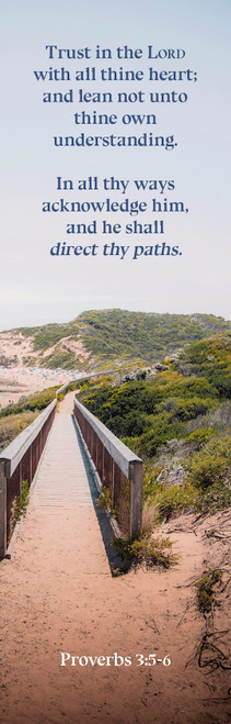 Bookmark-Trust In The Lord With All Your Heart (Proverbs 3:5-6 KJV) (Pack Of 25) by Broadman & Holman