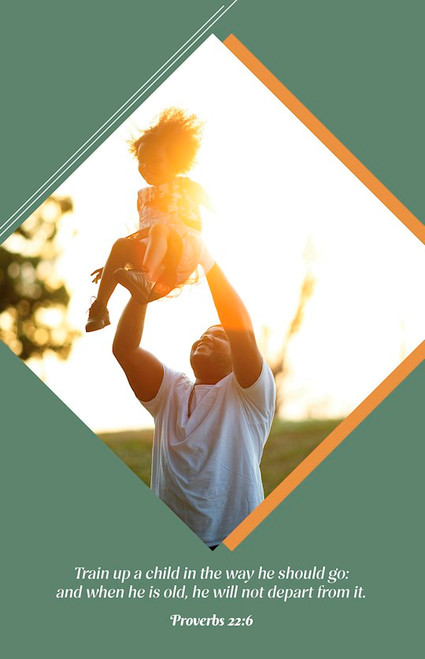 Bulletin-Train Up A Child In The Way He Should Go (Proverbs 22:6 KJV) (Pack Of 100) by Broadman & Holman