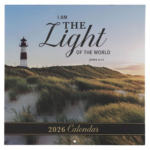 2026 Large Wall Calendar-The Light by Christian Art Gift