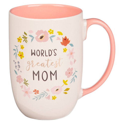 Ceramic Mug-World's Greatest Mom-Floral by Christian Art Gift
