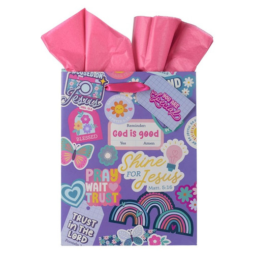 Gift Bag-Medium-Shine For Jesus Matt. 5:16 by Christian Art Gift