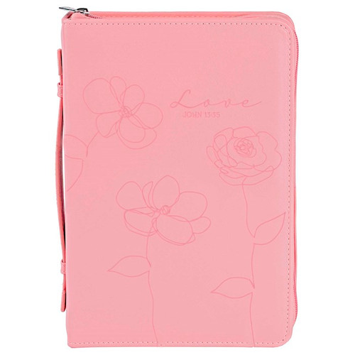 Bible Cover-Love Floral-Pink-XLG by White Dove Designs