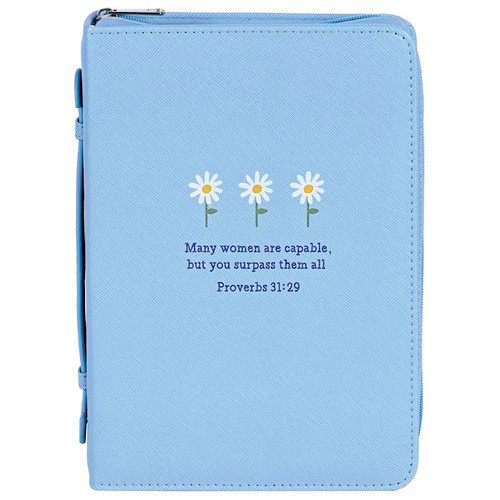Bible Cover-Many Women Are Capable... (Proverbs 31:29)-LRG by White Dove Designs