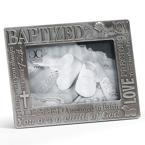 Word Frame-Baptism (Holds 4 X 6 Photo) by Caroline Collectio