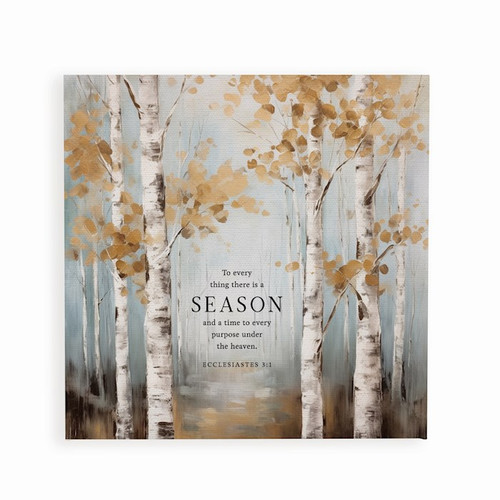 Canvas Print-To Everything There Is A Season (11" x 11") by P Graham Dunn