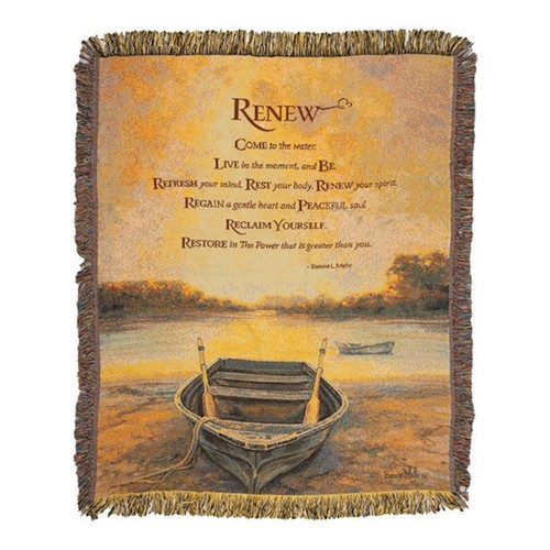 Throw-Renew-Tapestry (50" x 60") by Manual Weavers