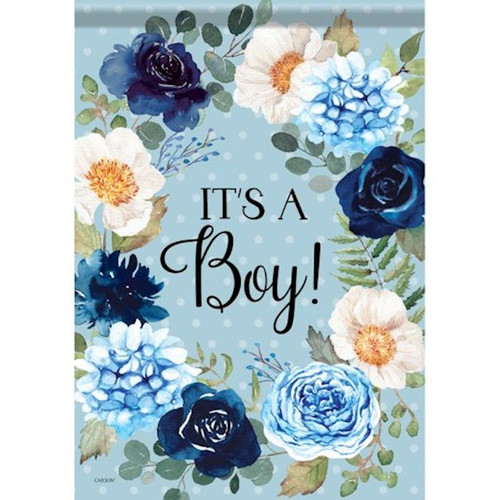 Flag-Garden-Dura Soft-It's A Boy (12.5" x 18") by Carson Home Accent