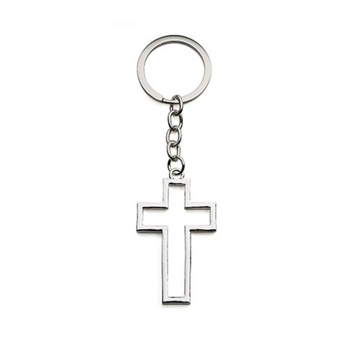 Keyring-Spirit Cross (2.5") by Roman Inc
