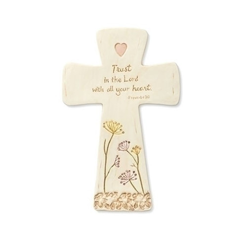 Wall Cross-Trust In The Lord With All Your Heart (8.25") by Roman Inc