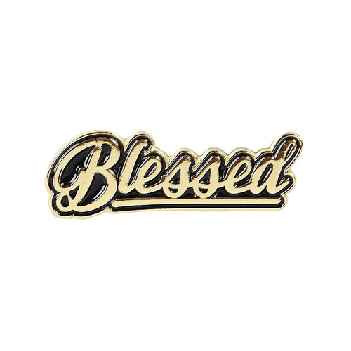 Lapel Pin-Blessed-Gold (1 1/8") (Pack Of 3) by Swanson