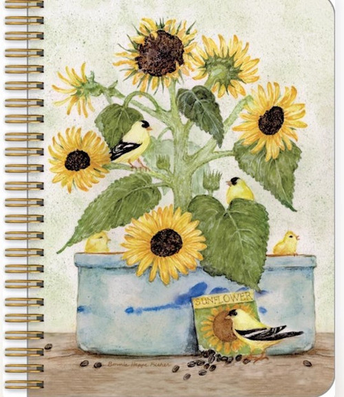 Notebook-Sunflower Crock (6-5/8"  x  8-1/4") by Legacy Publishing