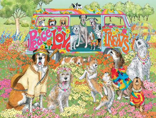 Jigsaw Puzzle-Peace Love Treats w/Poster (500 Piece Soft Touch) by Baldwin Sherri Buc