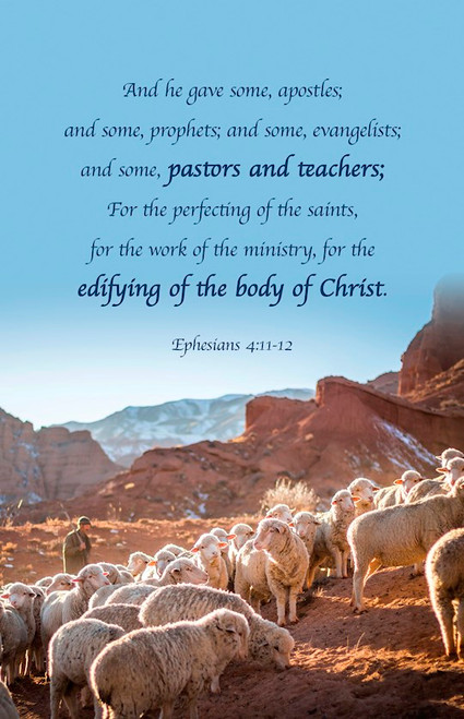 Bulletin-Pastor Appreciation: And He Gave (Ephesians 4:11-12 KJV) (Pack Of 100) by Broadman & Holman