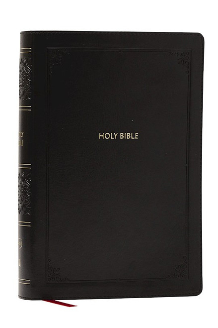 NKJV Giant Print Reference Bible (Comfort Print)-Black Leathersoft Indexed by Nelson Bibles