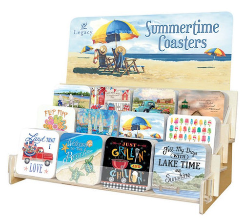 Coaster Collection-Summertime (12 Coasters In 12 Designs) (Display ORD SPY#120359) by Various Artists
