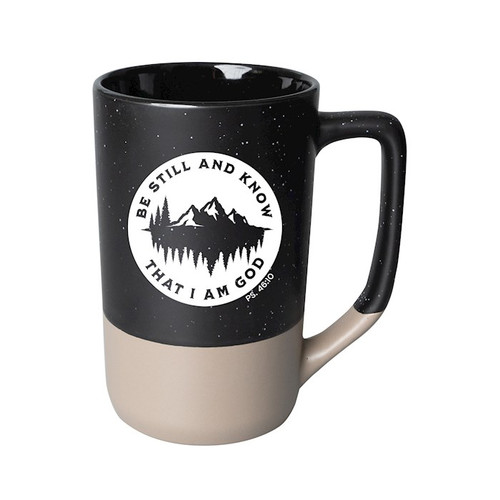 Designer Mugs-Pebble-Be Still And Know (Psalm 46:10) by Dexsa
