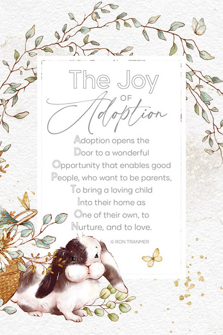 Plaque-Everyday-The Joy Of Adoption (6 x 9) by Dexsa