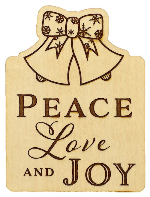 Magnet-Wood Workz-Peace Love Joy (3" x 4") by Dexsa