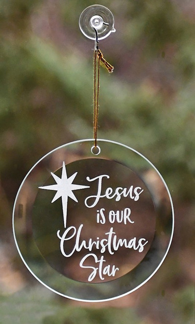 Ornament-Jesus Is Our Christmas Star (4" x 4") by Dexsa