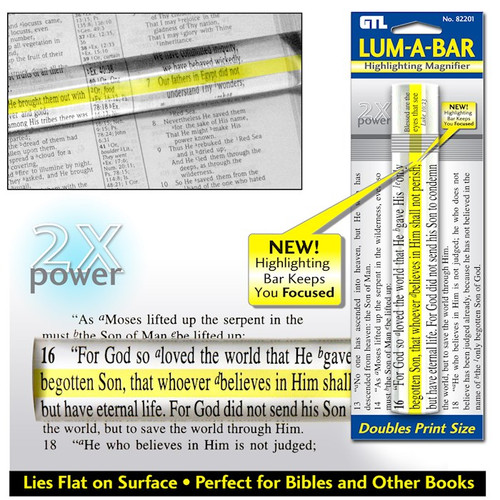 Magnifier-Lum-A-Bar Highlighting by G T Luscombe