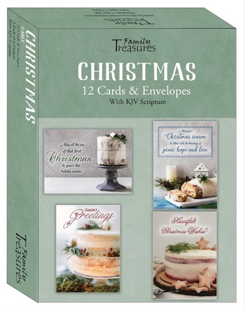 Card-Boxed-Christmas-Cakes (Box Of 12) by Christmas