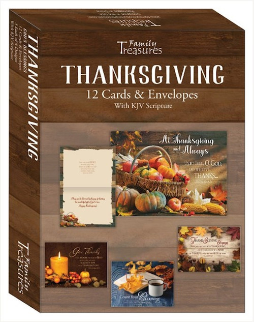 Card-Boxed-Thanksgiving-God's Blessings (Pack Of 12) by Family Treasures